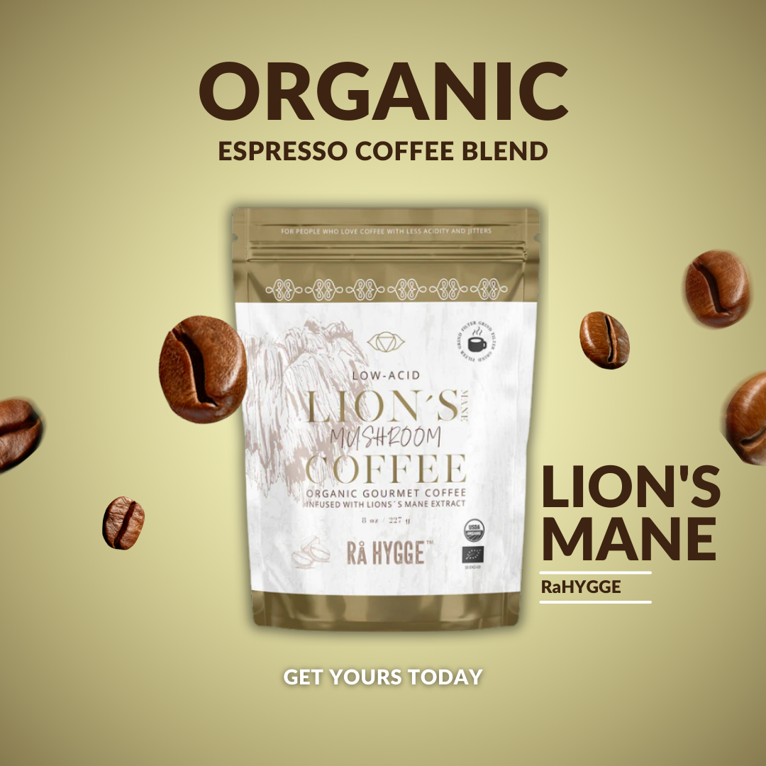 Καφές Με Νοοτροπικά Μανιτάρια Lion’s Mane 227g Ra Hygge