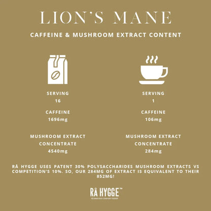Καφές Με Νοοτροπικά Μανιτάρια Lion’s Mane 227g Ra Hygge